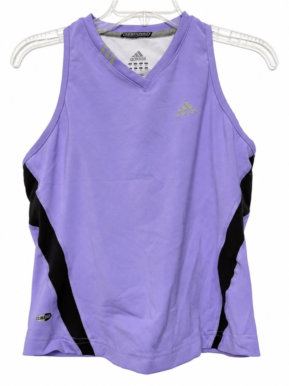 Adidas Response Climacool Purple Athletic Tank Top Built-In Sports Bra Women’s M